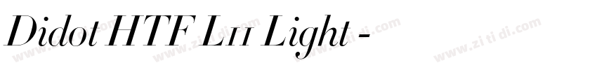 Didot HTF L11 Light 字体转换